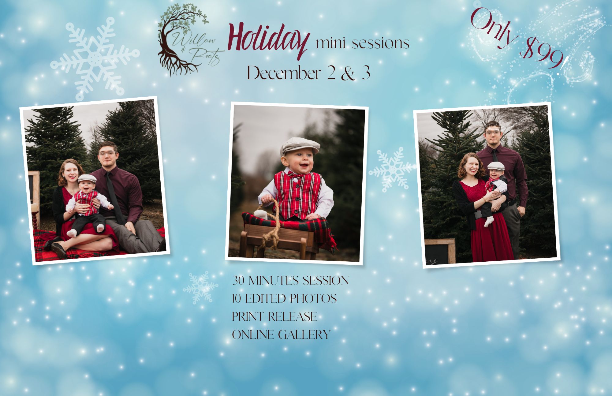 Christmas Photos - Holiday Mini Sessions Erie Pa - Family Christmas Photos