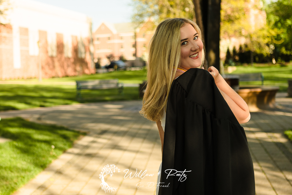 Mercyhurst Graduation Portraits - Cap And Gown Pictures - Graduation Photographer Erie Pa