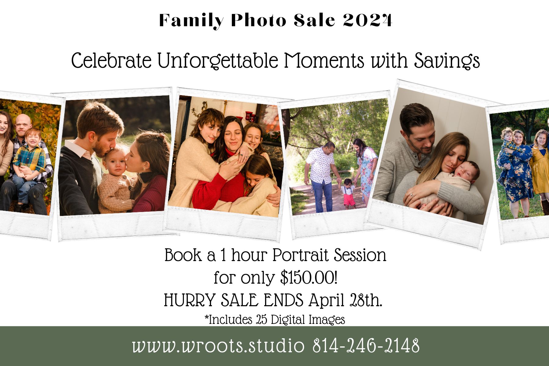family photos 2024 - photo session sale in Erie Pa - family photographer near me