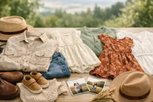 How Do I Coordinate Outfits for Outdoor Family Portraits?
