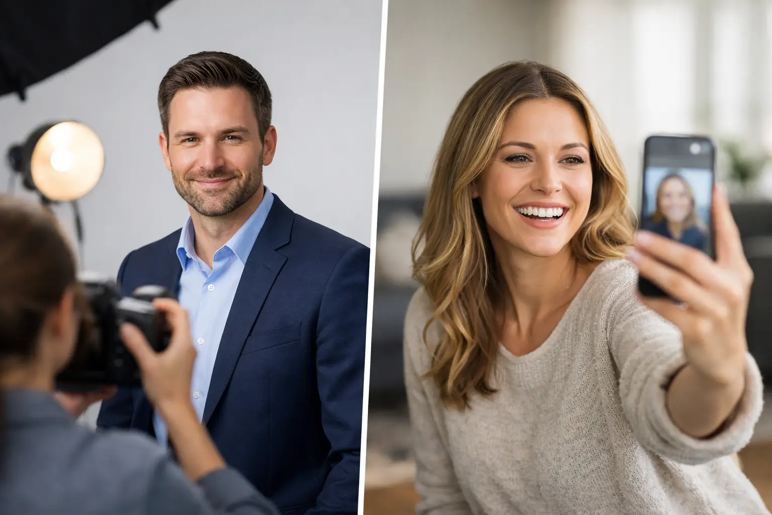 Professional Headshots Versus Selfies: What Wins?
