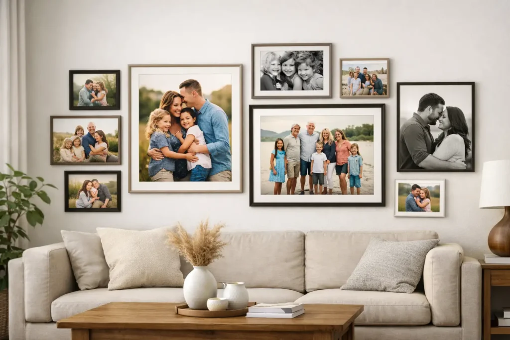 12 Family Portrait Wall Examples to Inspire You