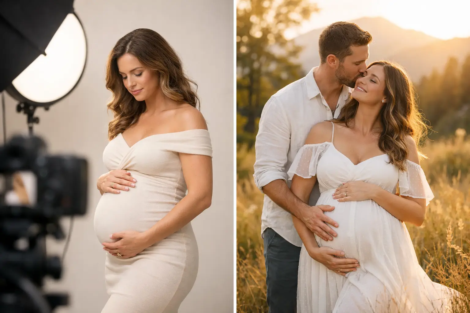 Studio Versus Outdoor Maternity Photos or Both?