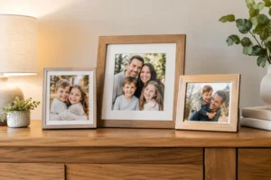 How to Display Family Portraits With Heart