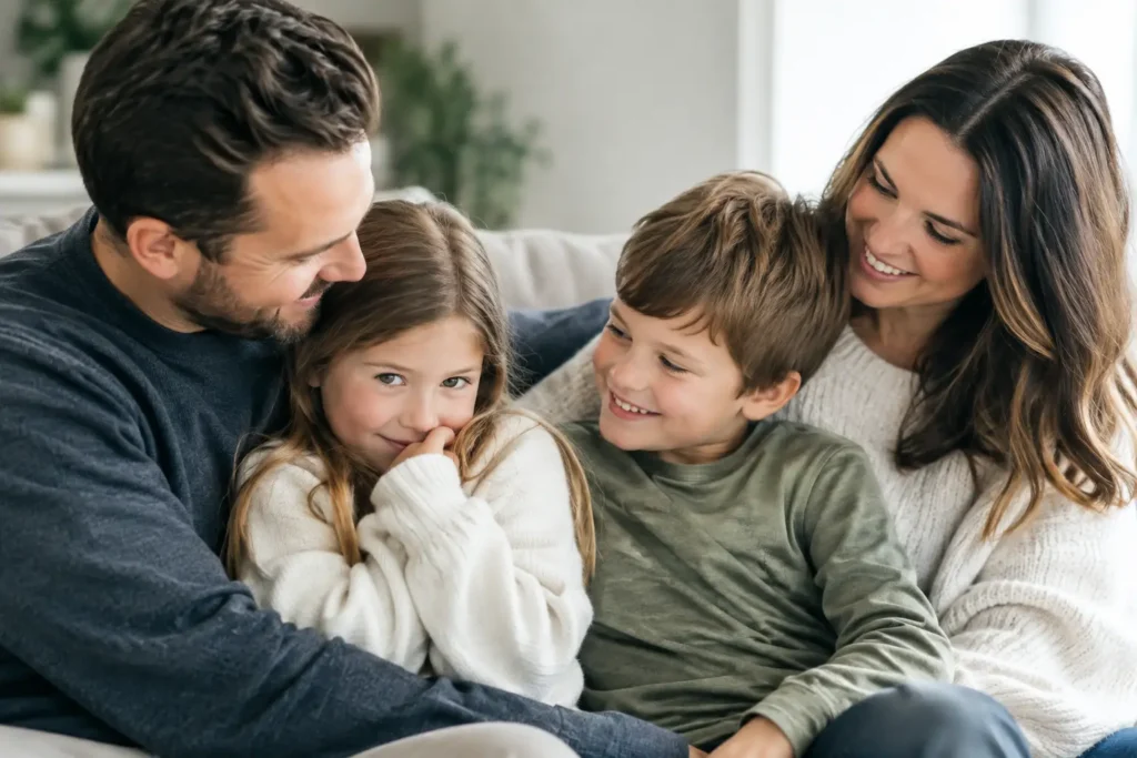 How to Pose Shy Kids for Natural Family Photos