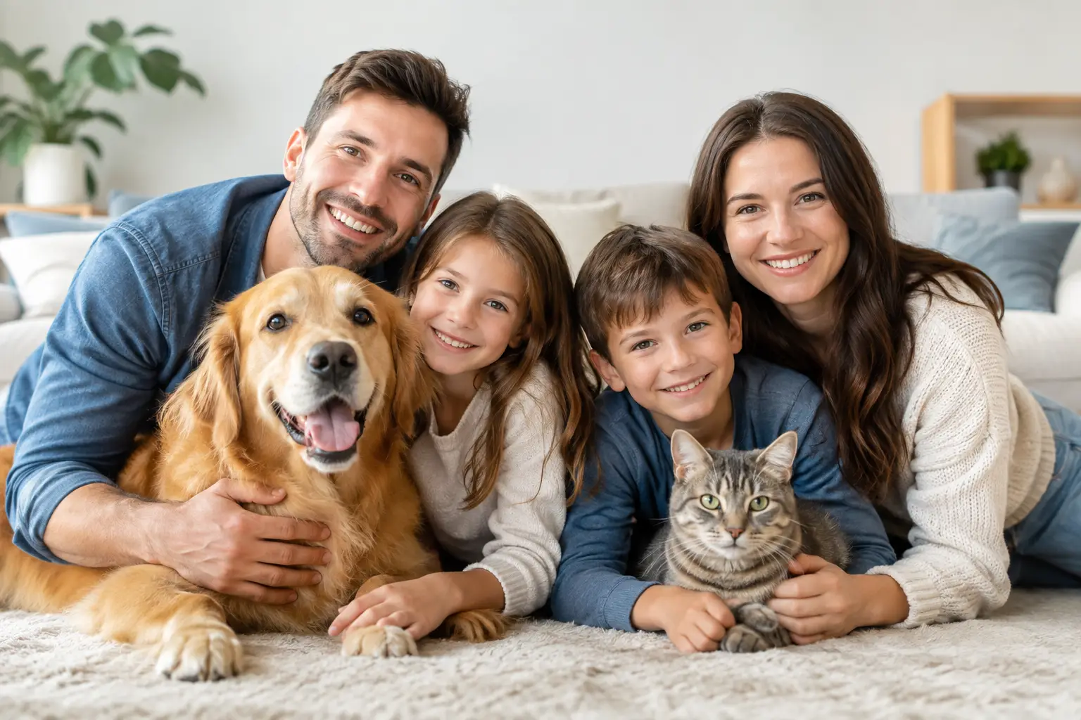 How to Include Pets in Family Portraits Well