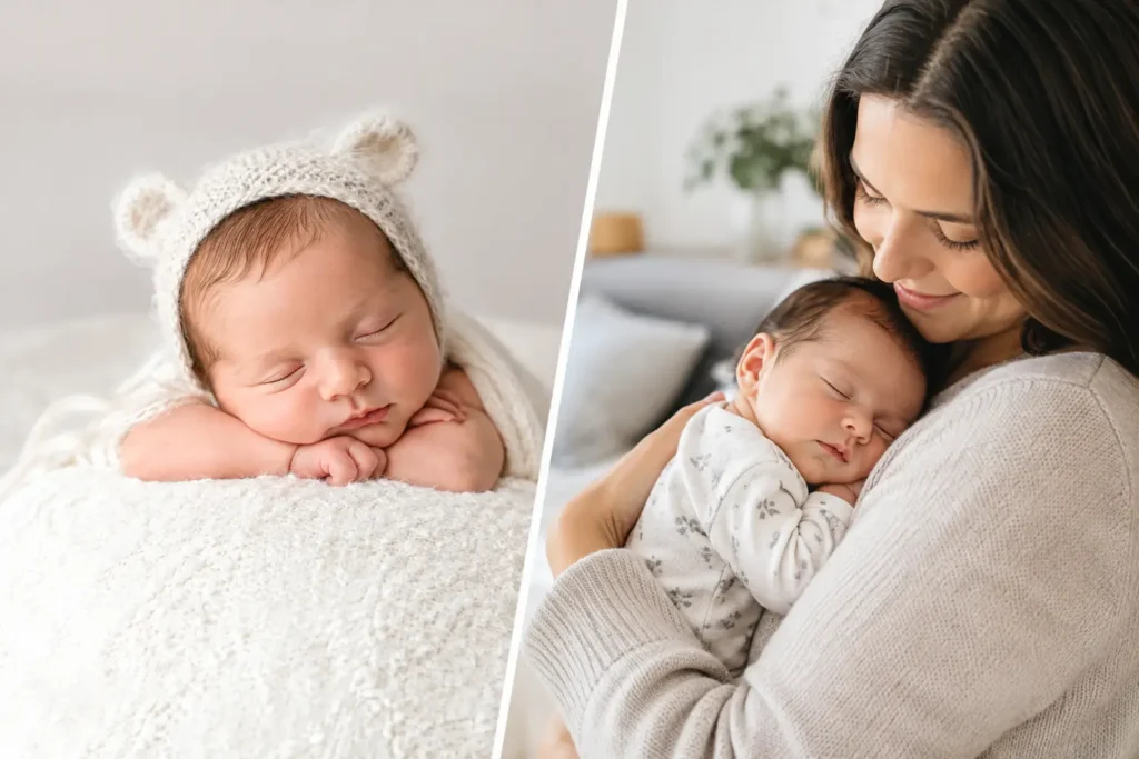 Studio or Home Newborn Photos: Which Fits?